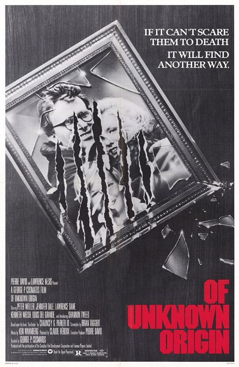 the movie poster: Of Unknown Origin (1983)
