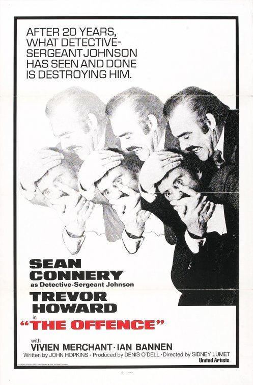 1000 piece jigsaw puzzle for the movie poster: The Offence (1973)