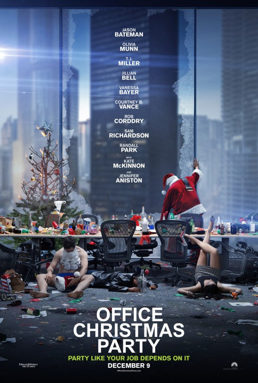 1000 piece jigsaw puzzle for the movie poster: Office Christmas Party (2016)