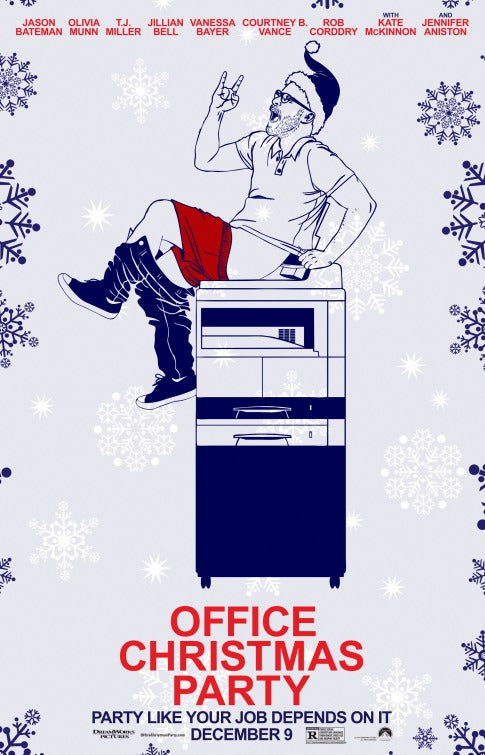 1000 piece jigsaw puzzle for the movie poster: Office Christmas Party (2016) ver13