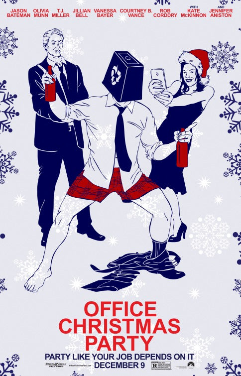 1000 piece jigsaw puzzle for the movie poster: Office Christmas Party (2016) ver18