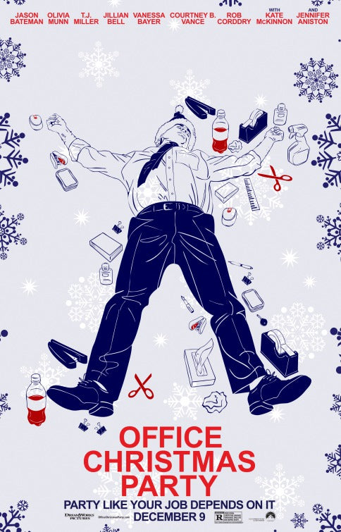 1000 piece jigsaw puzzle for the movie poster: Office Christmas Party (2016) ver19