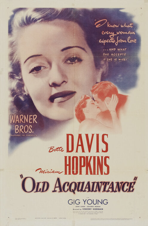 1000 piece jigsaw puzzle for the movie poster: Old Acquaintance (1943)