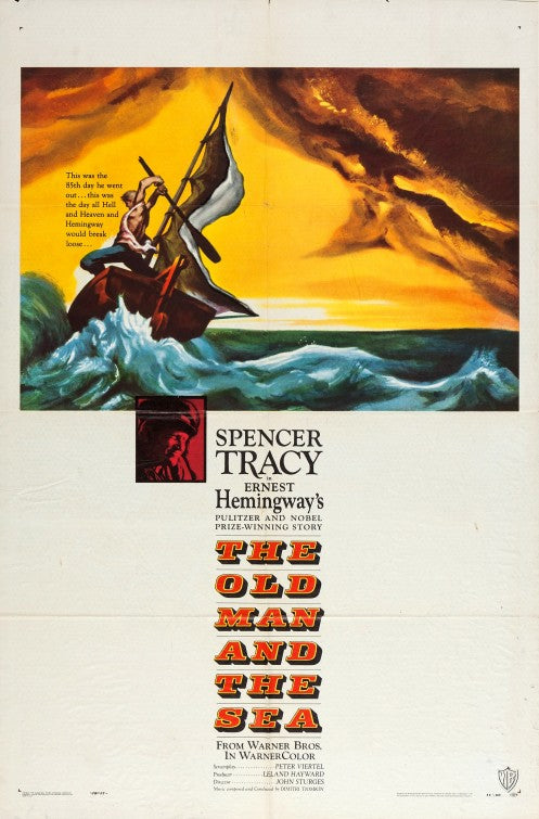 1000 piece jigsaw puzzle for the movie poster: The Old Man and the Sea (1958)