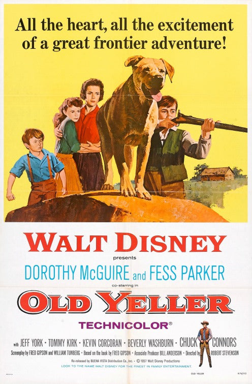 the movie poster: Old Yeller (1957)