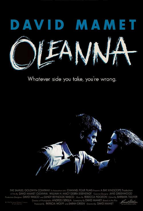 the movie poster: Oleanna (1994)