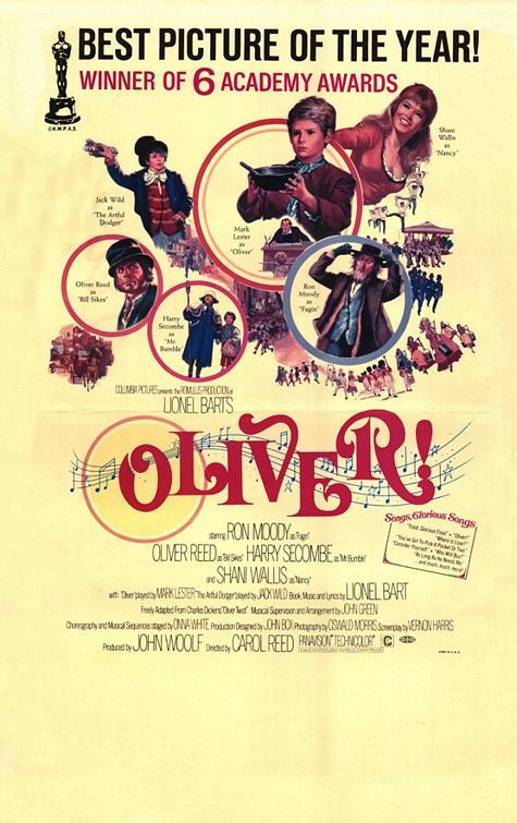 the movie poster: Oliver! (1968)