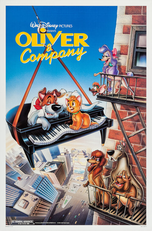 the movie poster: Oliver & Company (1988) ver1
