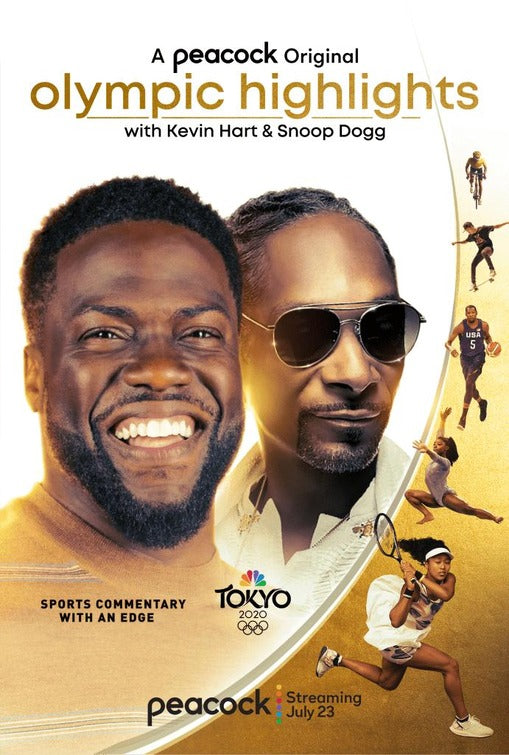 1000 piece jigsaw puzzle for tv poster: Olympic Highlights with Kevin Hart & Snoop Dogg