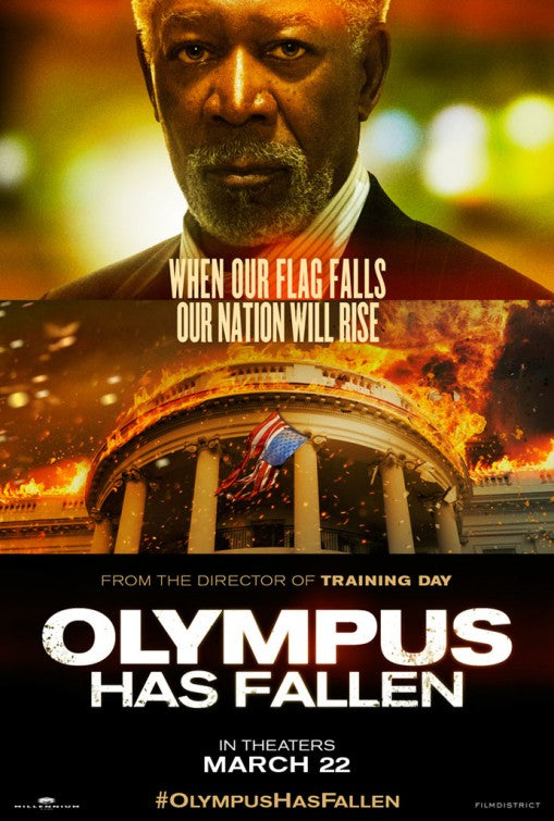 1000 piece jigsaw puzzle for the movie poster: Olympus Has Fallen (2013) ver6