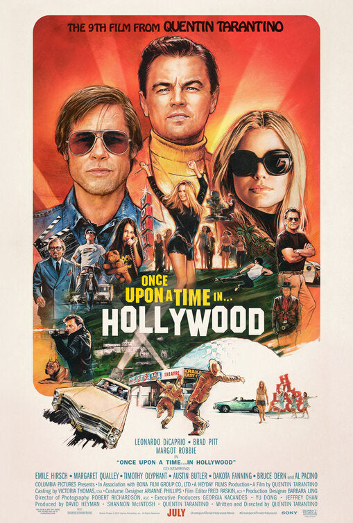 1000 piece jigsaw puzzle for the movie poster: Once Upon a Time in Hollywood (2019) ver7
