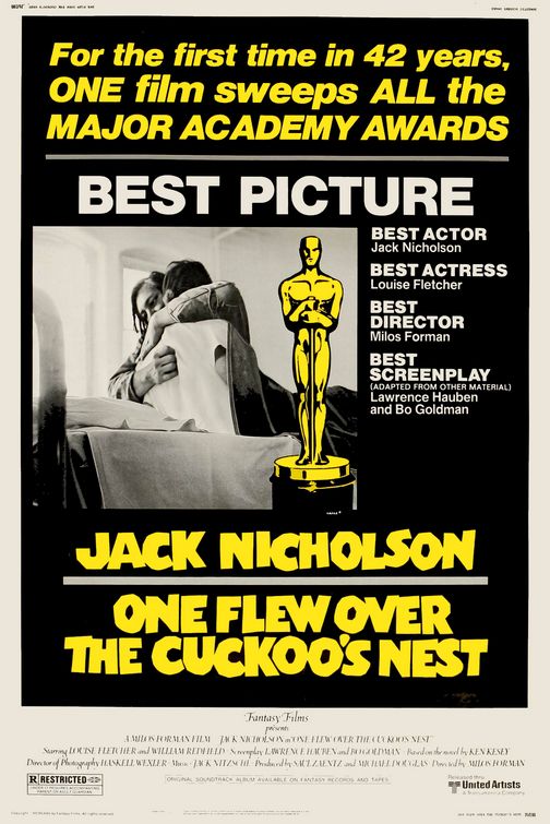 the movie poster: One Flew Over the Cuckoo's Nest (1975) ver2