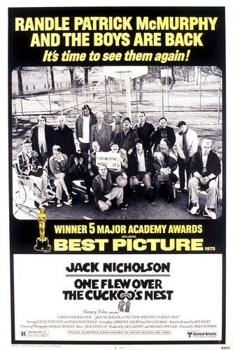 the movie poster: One Flew Over the Cuckoo's Nest (1975) ver4