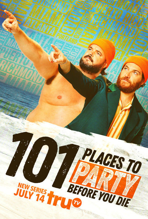 1000 piece jigsaw puzzle for tv poster: 101 Places to Party Before You Die