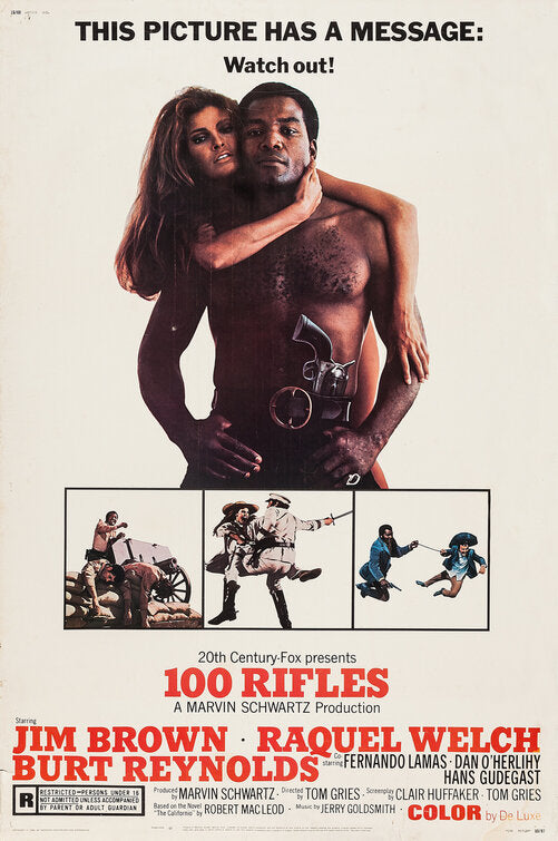1000 piece jigsaw puzzle for the movie poster: 100 Rifles (1969) ver5