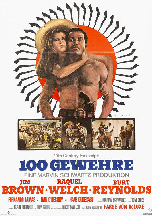 1000 piece jigsaw puzzle for the movie poster: 100 Rifles (1969) ver7