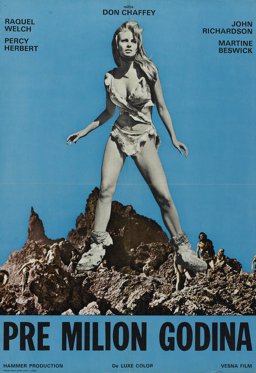 1000 piece jigsaw puzzle for the movie poster: One Million Years B.C. (1966) ver9