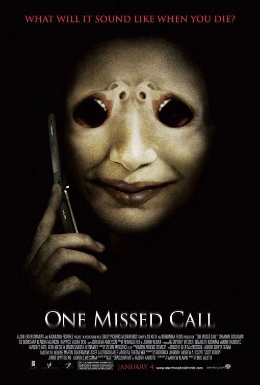 the movie poster: One Missed Call (2008)