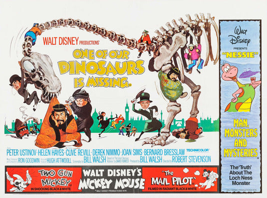 1000 piece jigsaw puzzle for the movie poster: One of Our Dinosaurs Is Missing (1975) ver2