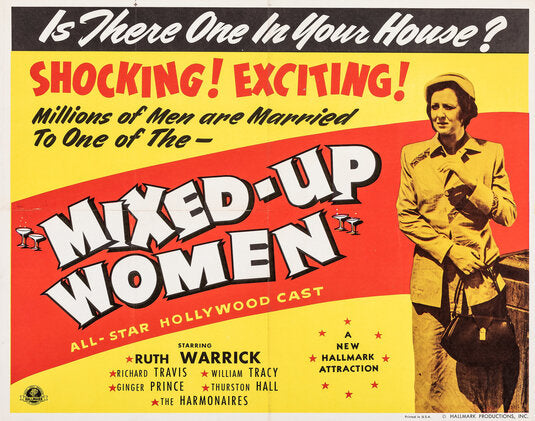 1000 piece jigsaw puzzle for the movie poster: Mixed-Up Women (1950) ver2