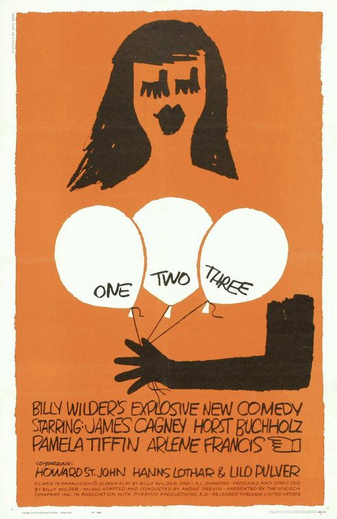the movie poster: One, Two, Three (1961)