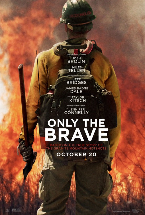 1000 piece jigsaw puzzle for the movie poster: Only the Brave (2017)