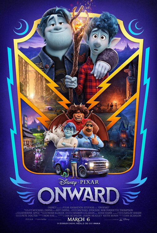 1000 piece jigsaw puzzle for the movie poster: Onward (2020) ver11