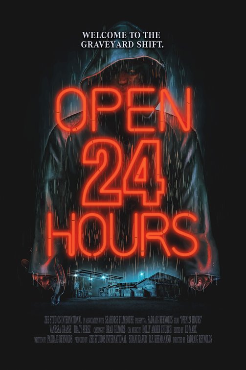 1000 piece jigsaw puzzle for the movie poster: Open 24 Hours (2018)
