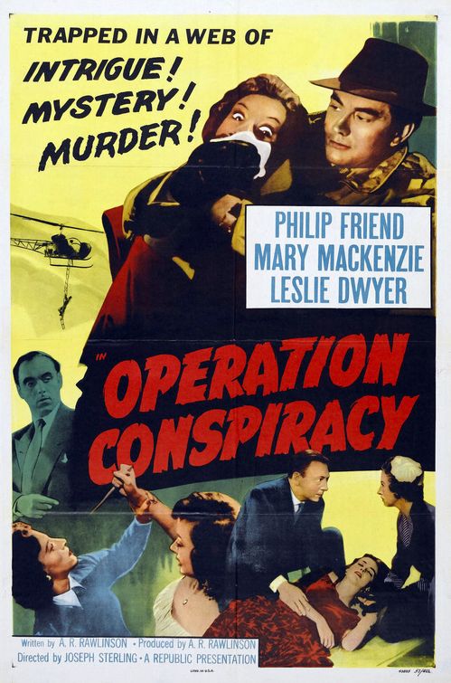 the movie poster: Operation Conspiracy (aka Cloak Without Dagger) (1956)