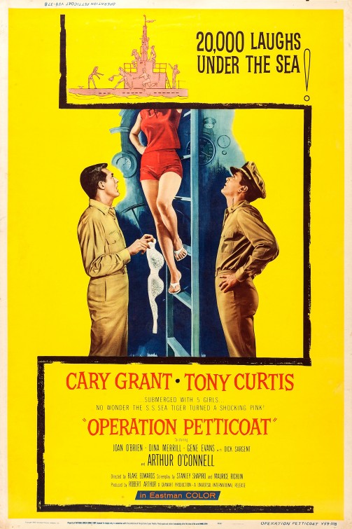 1000 piece jigsaw puzzle for the movie poster: Operation Petticoat (1959) ver2