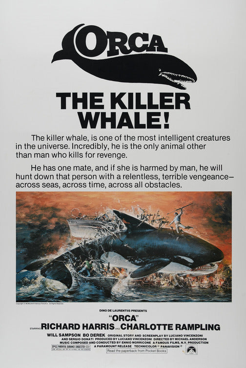 the movie poster: Orca (1977)