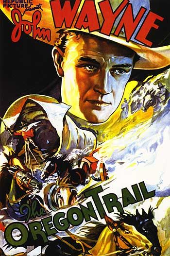 the movie poster: The Oregon Trail (1936)