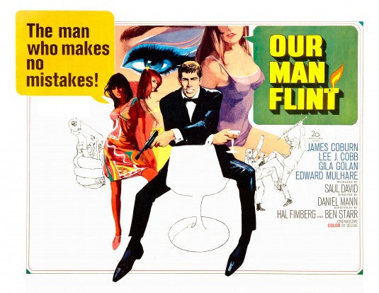 1000 piece jigsaw puzzle for the movie poster: Our Man Flint (1966) ver2