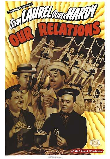 the movie poster: Our Relations (1936) ver2