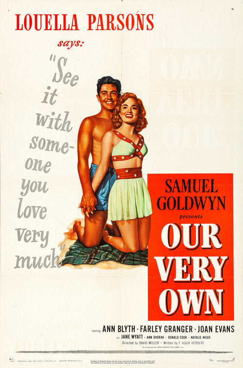 1000 piece jigsaw puzzle for the movie poster: Our Very Own (1950)