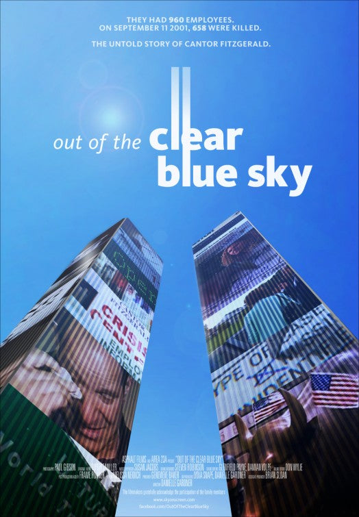 1000 piece jigsaw puzzle for the movie poster: Out of the Clear Blue Sky (2013)