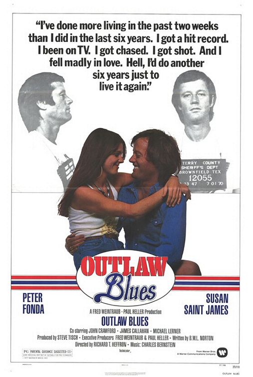 the movie poster: Outlaw Blues (1977)
