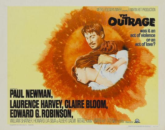 the movie poster: The Outrage (1964)