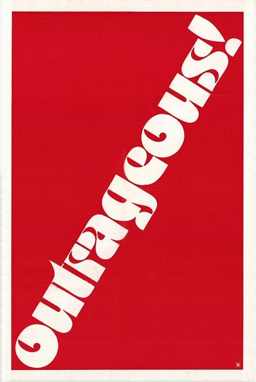 the movie poster: Outrageous! (1977)