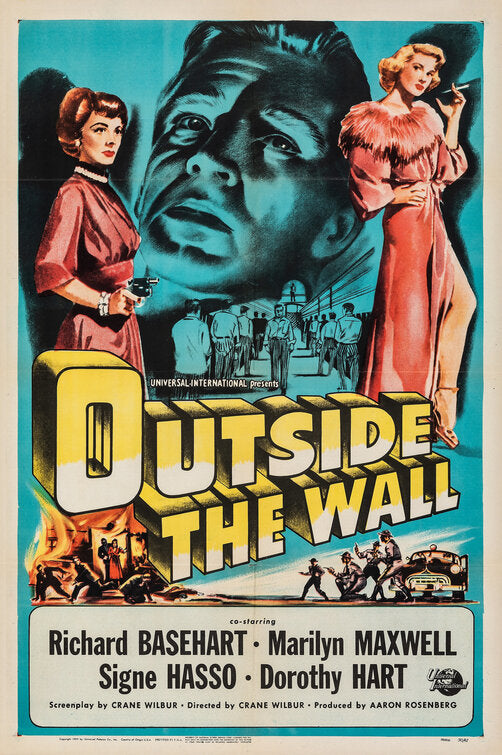 1000 piece jigsaw puzzle for the movie poster: Outside the Wall (1950)