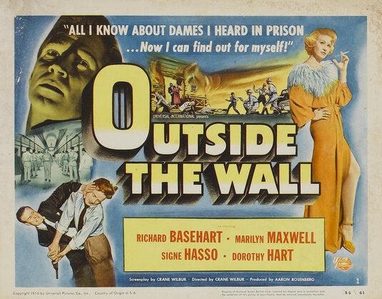 1000 piece jigsaw puzzle for the movie poster: Outside the Wall (1950) ver3