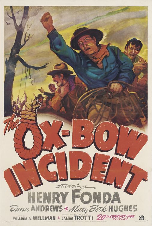 the movie poster: The Ox-Bow Incident (1943)