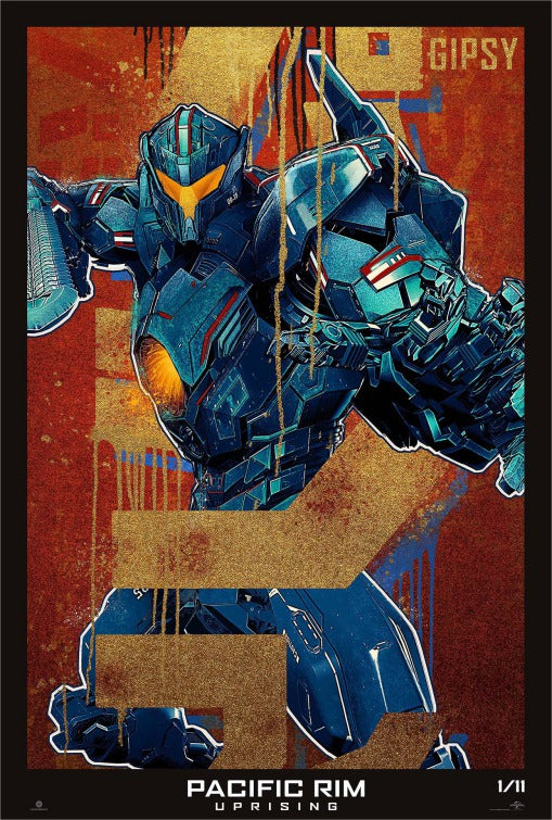 1000 piece jigsaw puzzle for the movie poster: Pacific Rim Uprising (2018) ver38