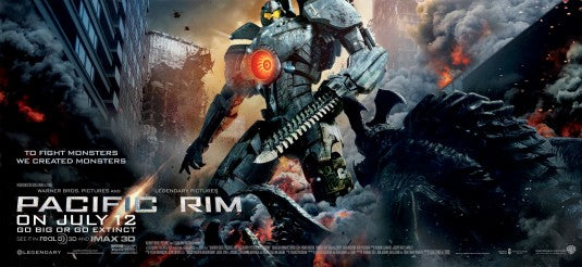 1000 piece jigsaw puzzle for the movie poster: Pacific Rim (2013) ver14