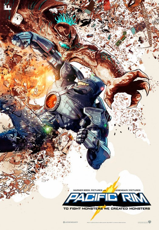 1000 piece jigsaw puzzle for the movie poster: Pacific Rim (2013) ver17