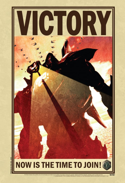 1000 piece jigsaw puzzle for the movie poster: Pacific Rim (2013) ver2