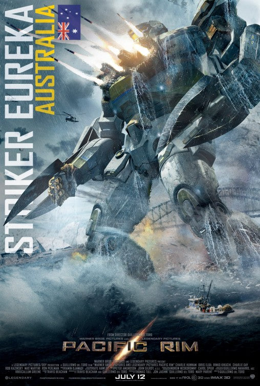 1000 piece jigsaw puzzle for the movie poster: Pacific Rim (2013) ver8