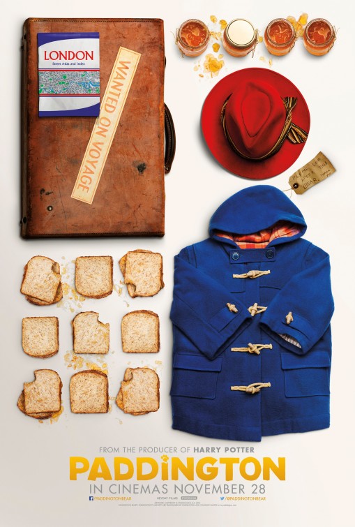 1000 piece jigsaw puzzle for the movie poster: Paddington Bear (2014) ver5
