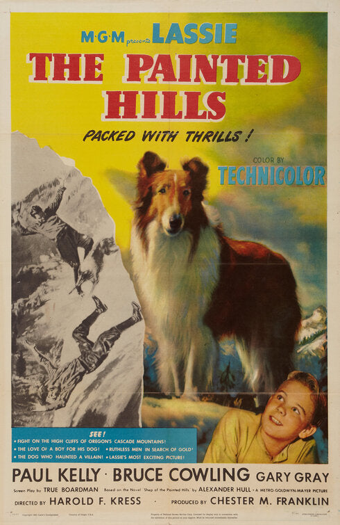 1000 piece jigsaw puzzle for the movie poster: The Painted Hills (1951)