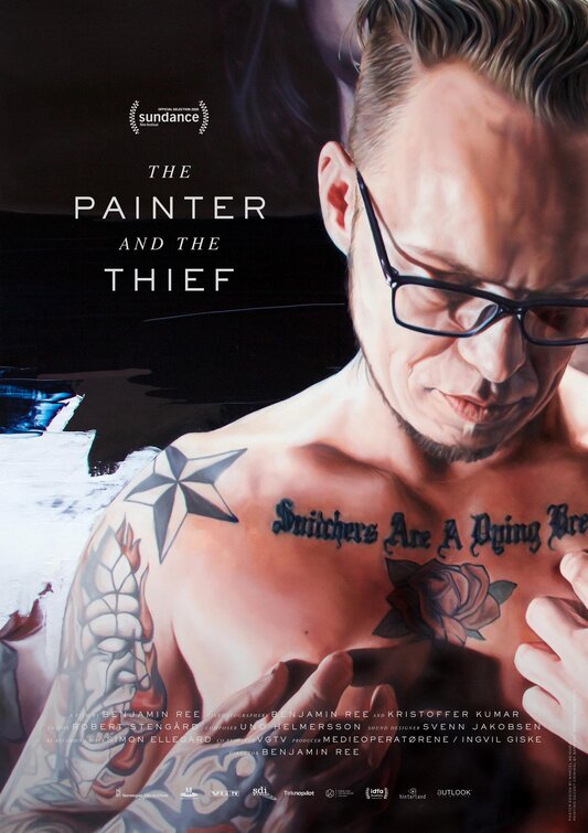 1000 piece jigsaw puzzle for the movie poster: The Painter and the Thief (2020) ver2